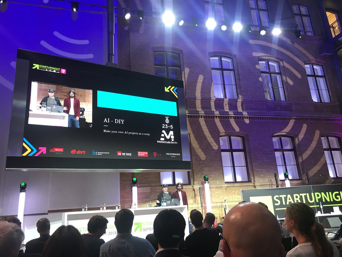 YUKKALab's tweet image. #DIYAI How to make your AI project as a noop by Ansgar Schmidt and Christoph Neye, #Motionlab Berlin #StartupNight
