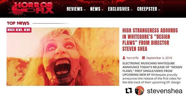 Cimcie's tweet photo. Thanks for the #writeup @horror.fix! #findthecube #linkinbio #Repost @stevenshea with @get_repost
・・・
Thanks #HorrorFix for the nice write up on our new #MusicVideo for @thewhiteqube's #DesignFlaws  starring @cimcie. Experience it now! 
#whiteqube #m… https://t.co/fErO6AMC8p https://t.co/NzPSv6CMAM