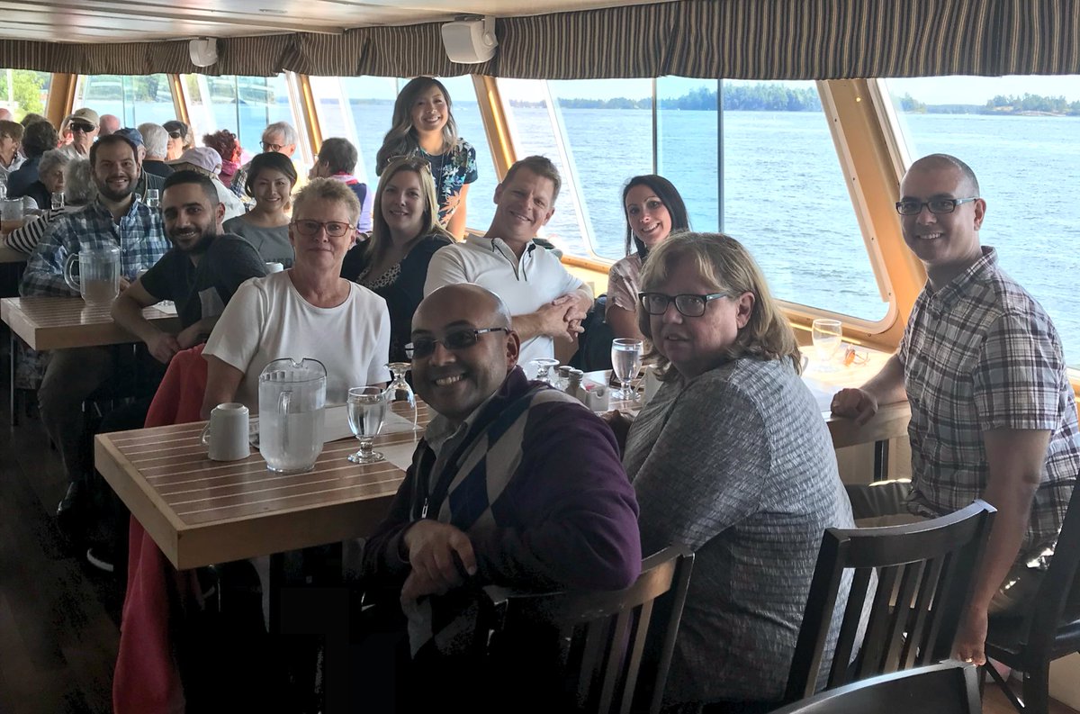 On our way to #1 while enjoying a beautiful lunch cruise through 1000 Islands with my amazing team. So proud of each an every one of them! #OttawaEastSeaway #FinancialPlanners #TeamworkMakestheDreamWork #ProudToWorkAtBMO #BeingECNOD