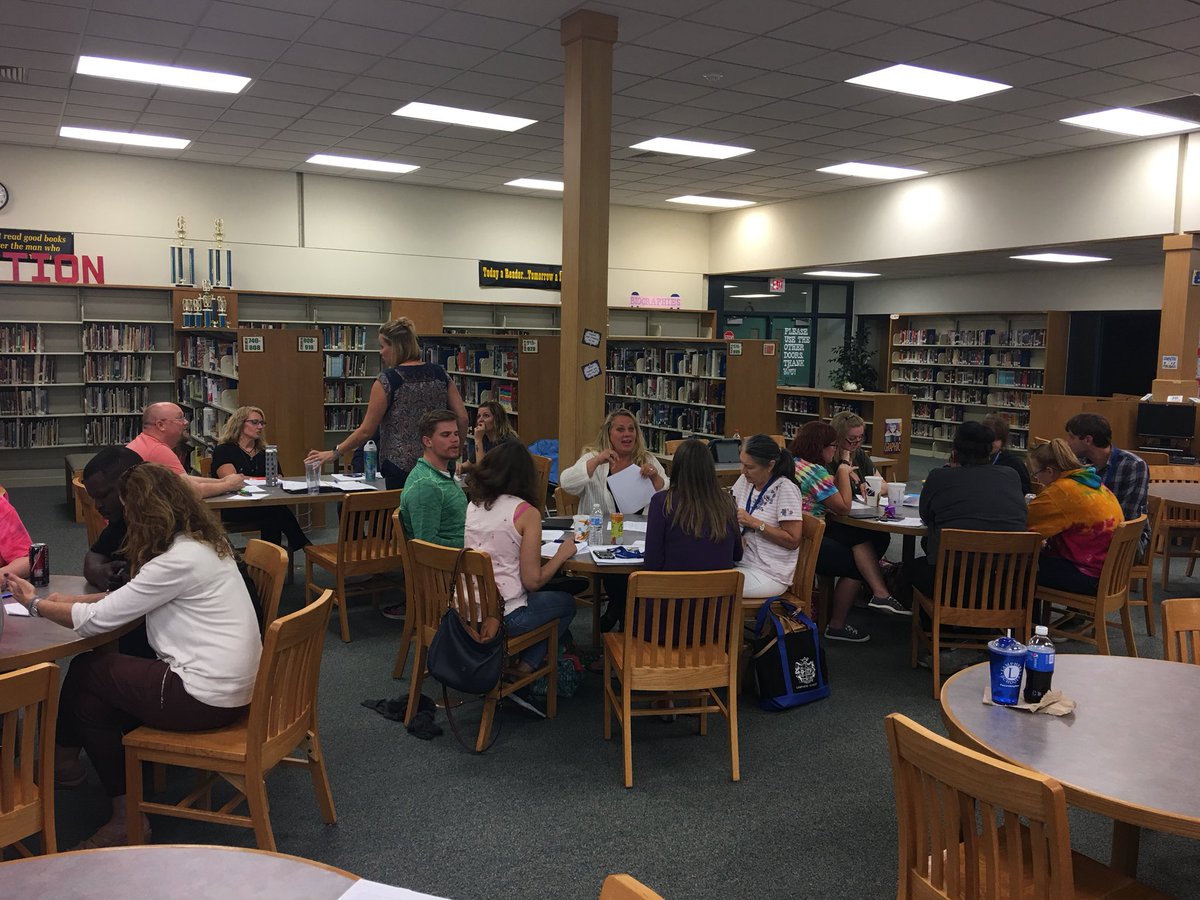 Lamphere Center staff learning about Collective Efficacy and setting goals for the year. #wearelamphere