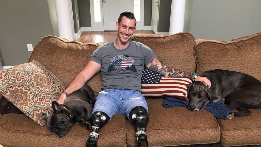 jamybechler's tweet photo. "People ask how I stay so positive after losing my legs. I simply ask how they stay so negative with theirs." (SSgt Johnny "Joey" Jones) https://t.co/51EKphlnXp