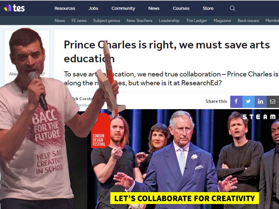 ST3AMCo's tweet photo. GUESS WHO'S STUCK HIS HEAD ABOVE THE PARAPET...

"Something about this is very significant" - @RealGeoffBarton @ASCL_UK 

"He's done more good in this world than any other man" - Vivienne Westwood 

A BLOG in @tes about and by a dad on the eve of #REd18 

https://t.co/3sWsnQSHmJ https://t.co/oPYhBK1NVH