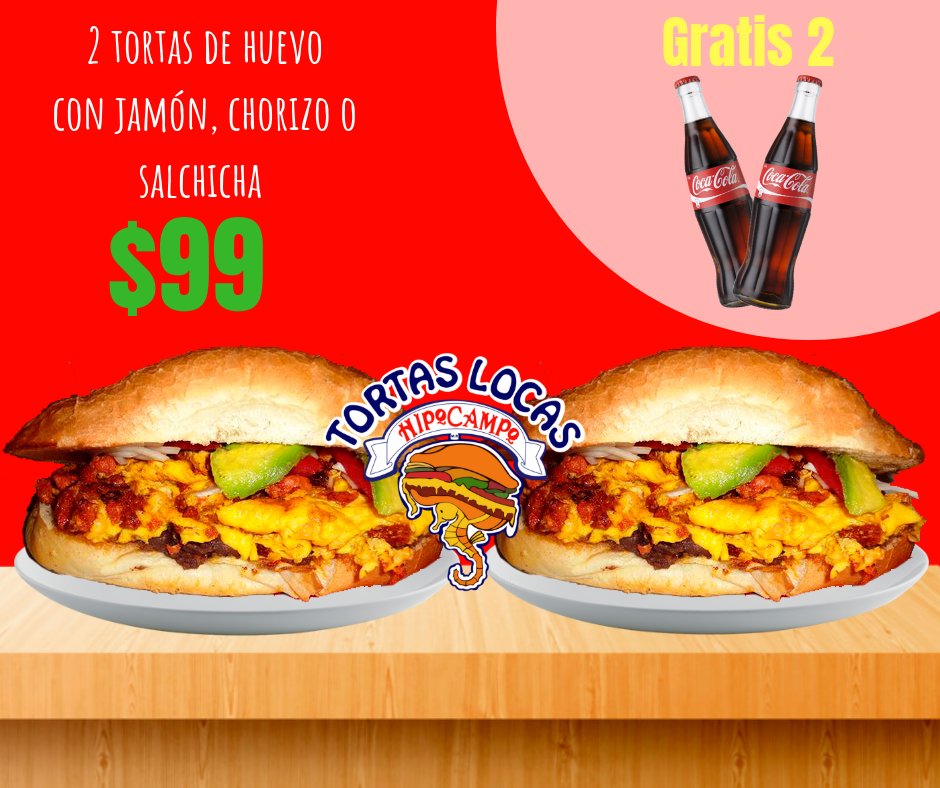 Foodsionmx's tweet photo. Aprovecha y ven por tus refrescos gratis en la compra de tus tortas de huevo😲❤🤗👌
 #FOODSION #tortatime #foodies #lovefood #restaurant #unique #tastyfood #freshfood #foodtruck #soda https://t.co/yAIG3Lk23N
