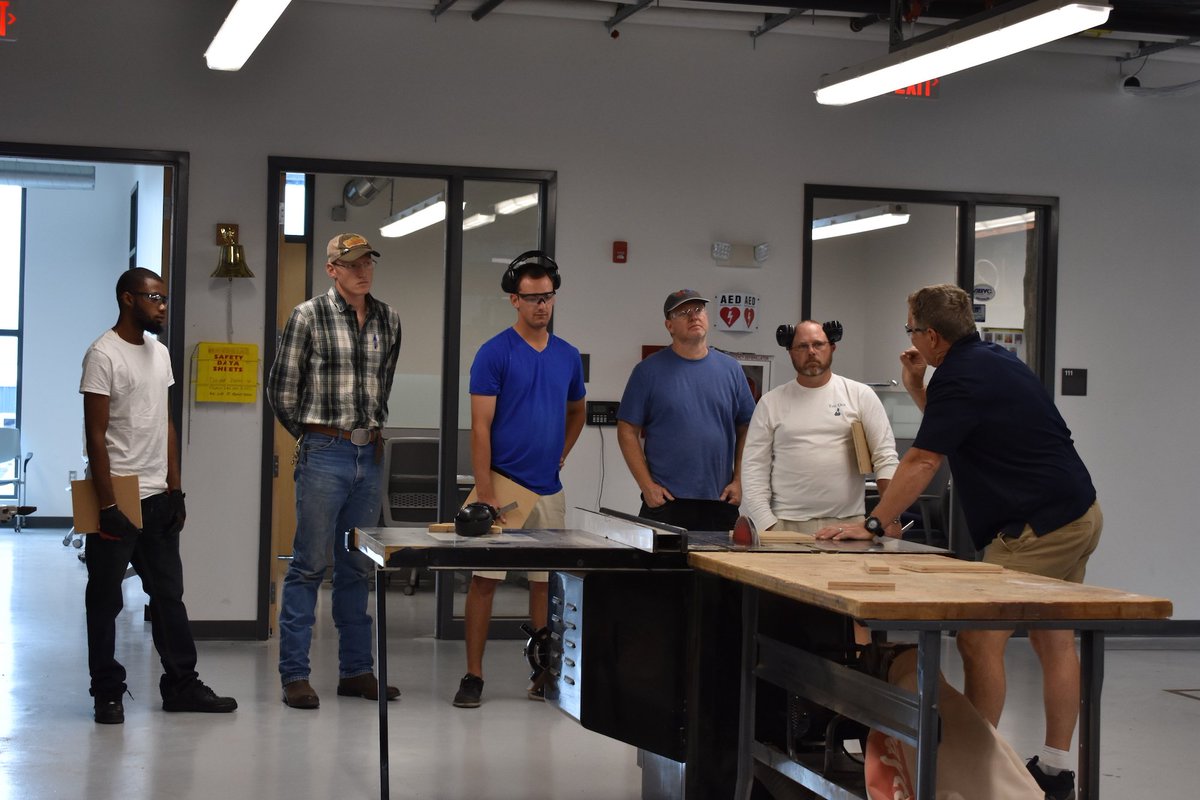 IYRSedu's tweet photo. aaaaand we're back! #IYRS started up all four programs this week and wasted no time diving in to safety training, tool sharpening, and intro bench projects. #makeanythingpossible https://t.co/2DdL5gtAyP