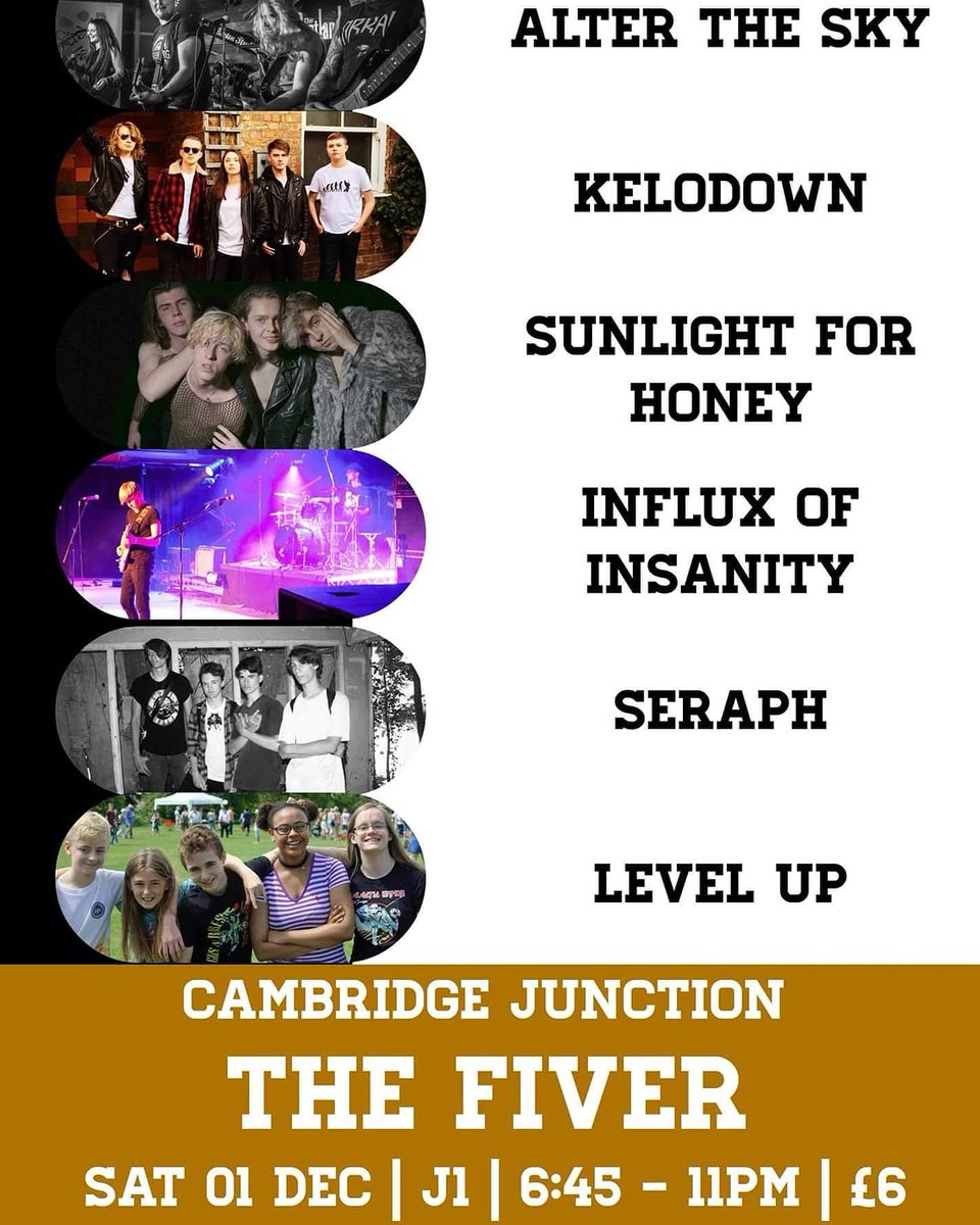 We're playing the junction this December, grab tickets for £5 on the door or £3 from us - just drop us a message or come to one of our houses and shout until someone comes out.