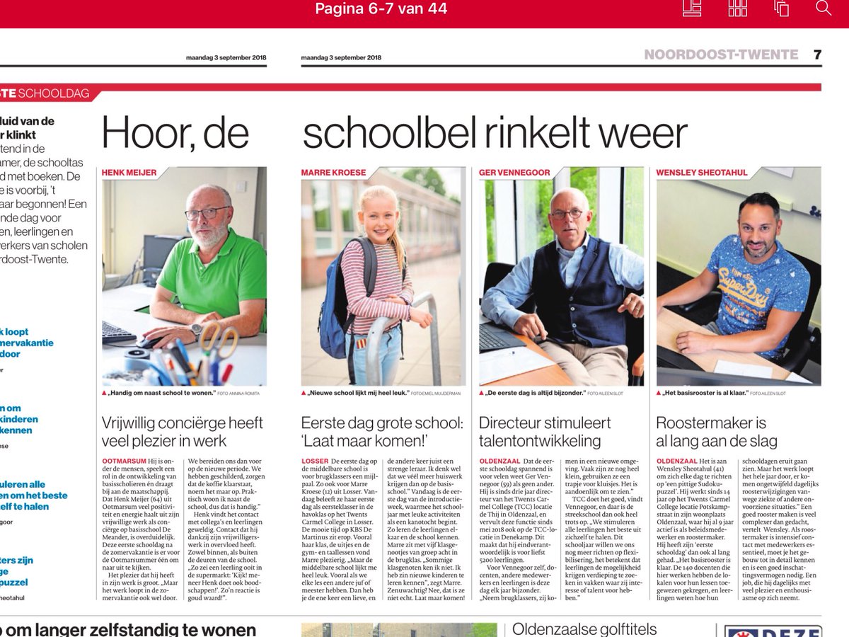 We waren weer aardig in het nieuws afgelopen week! #eerstelesweek <a href="/tcc_dethij/">tcc_dethij</a>