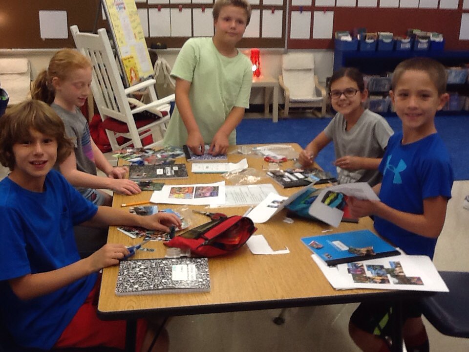 Grade4Spada's tweet photo. Fun Friday personalizing writing memories@wyckoffschools https://t.co/E0jHb5urlG