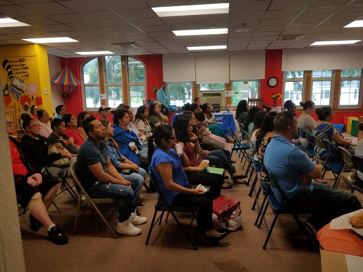 VargasDir's tweet image. Another successful day at Uriah Hill. Today we had around 55 families attend the "Meet the Director" meeting. I shared with the parents all about Peekskill Basics. #peekskillbasics