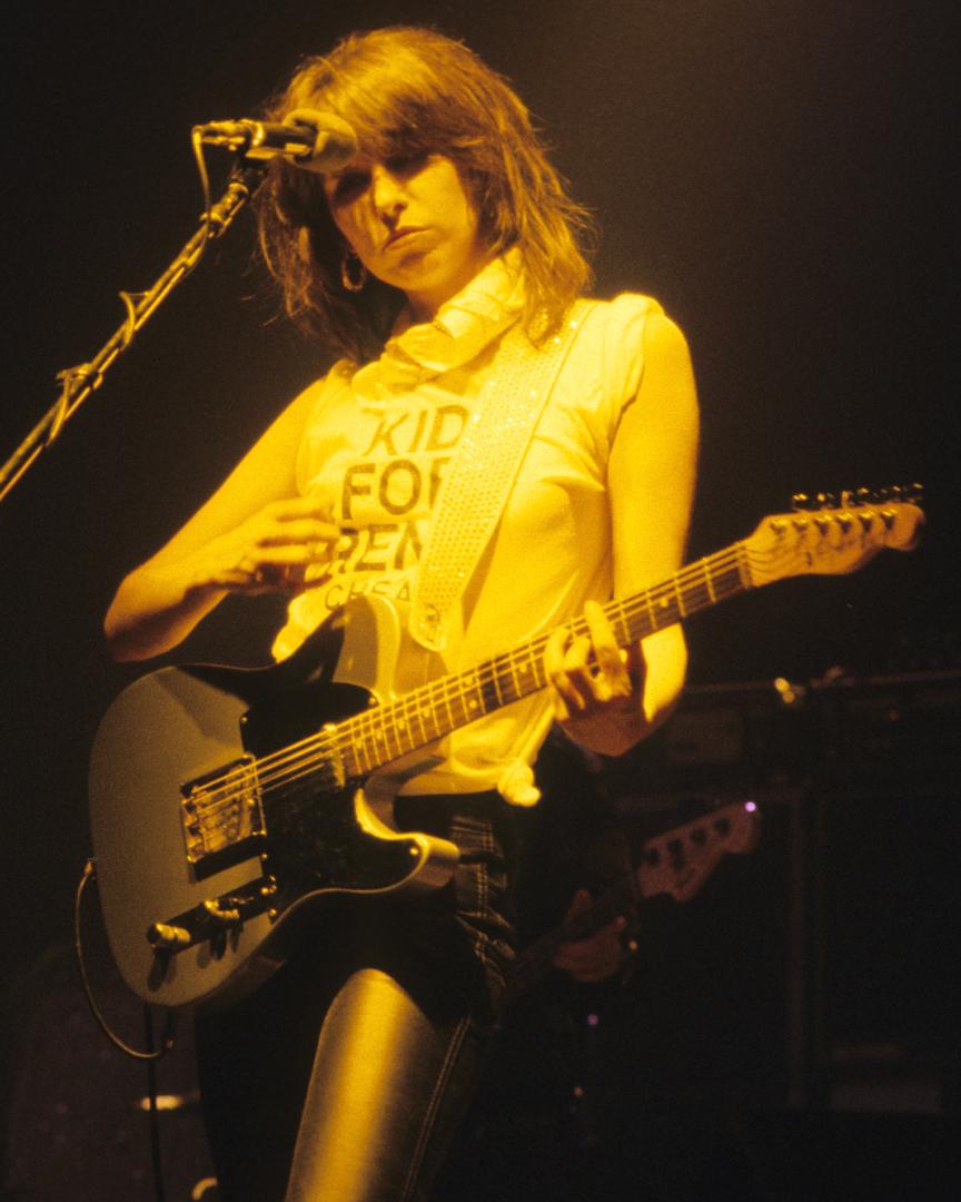 Fender's tweet image. Happy birthday to Chrissie Hynde of The Pretenders!