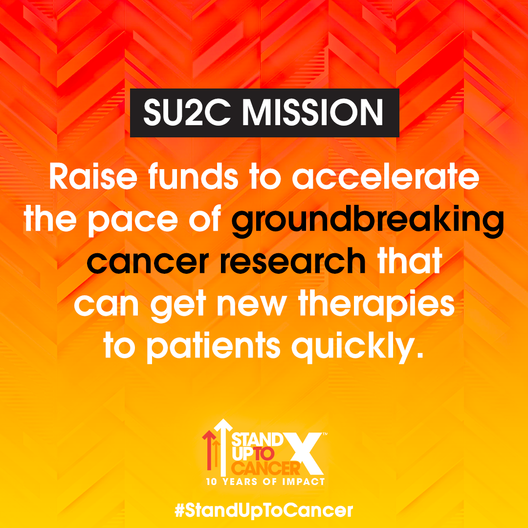 SU2C's tweet photo. The #StandUpToCancer mission: https://t.co/k9yZ7SVC0l