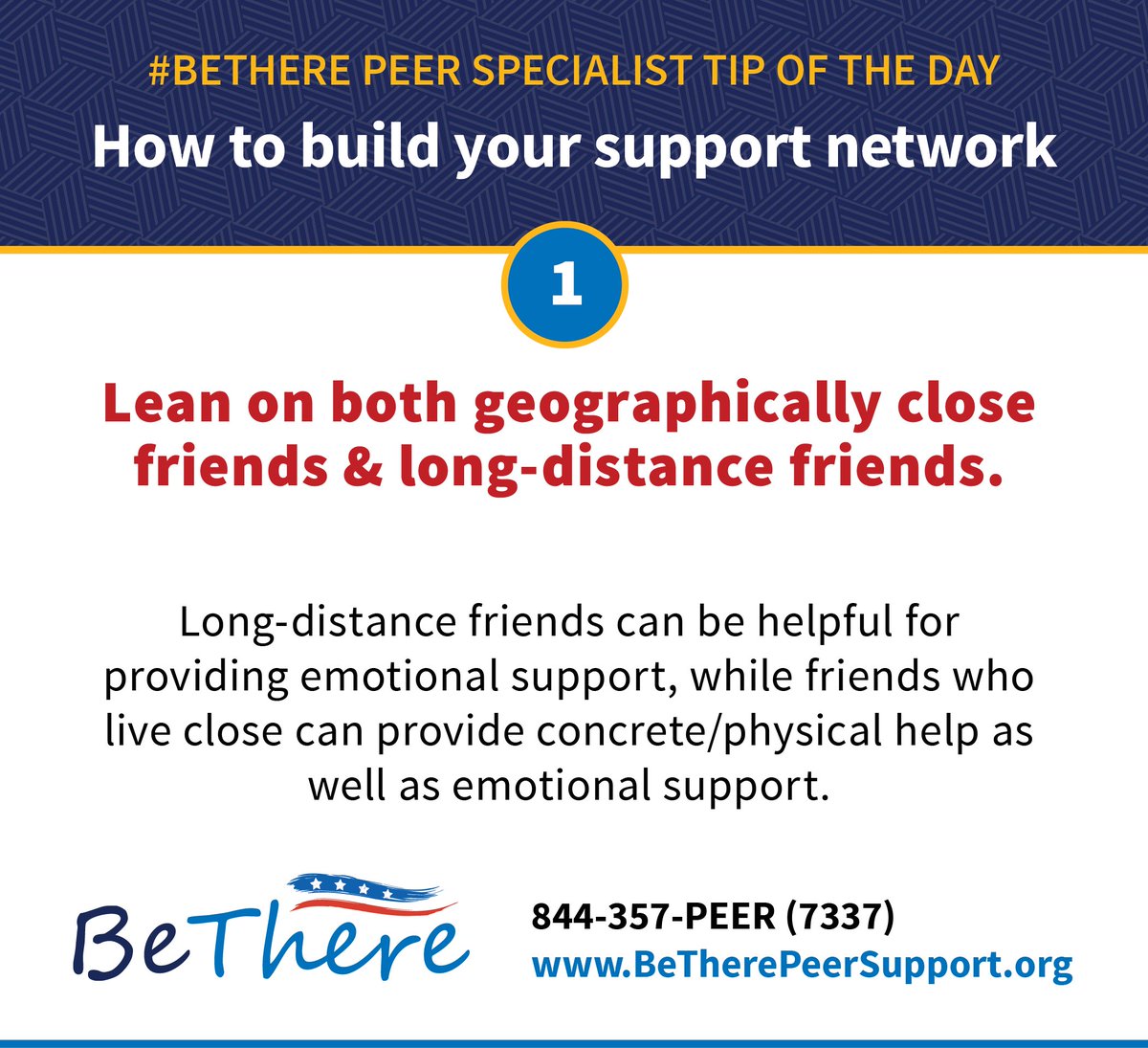 DoDPeerSupport's tweet image. We get it — as a #MilFam, frequent moves require ongoing efforts to grow and nurture your support network. If you need extra support or are struggling to find the resources to help you connect, we’re here for you, 24/7/365. #PeerSupport