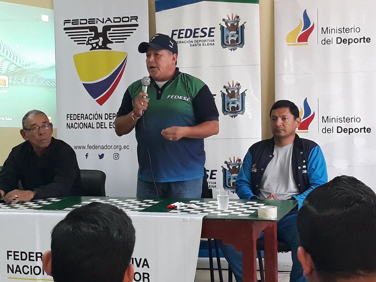fedesantaelena's tweet photo. Presidente #FEDESE @JoseRodrguezMu1 da la bienvenida a los participantes del Curso Continuo #5 con la temática Sistemas Contemporáneos del Entrenamiento Deportivo organizado por @FEDENADOR_ , que se desarrollará hasta el 9 de septiembre en #SantaElena https://t.co/Zcg4Rf4paK
