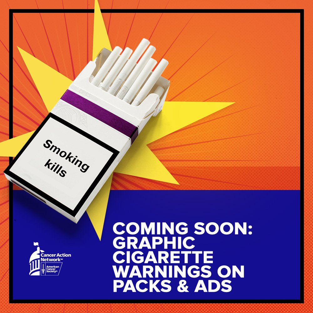 ACSCAN's tweet image. Finally! We’ve been waiting a long time for this. A federal judge has ordered @US_FDA to implement graphic health warnings on cigarette packs &amp;amp; ads. It took a lawsuit by #ACSCAN &amp;amp; other health &amp;amp; medical groups to make this happen. goo.gl/qoJ6dk