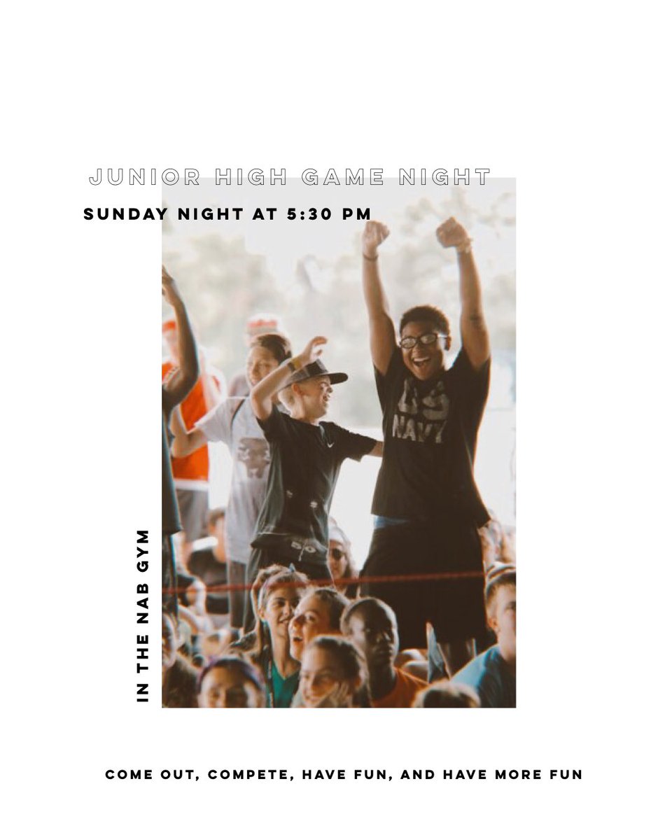 WeAre_Explicit's tweet photo. Hope to see all Jr High Students this Sunday!!! Bring your Nerf Guns 💪🏼 https://t.co/TmTo5CTF4P