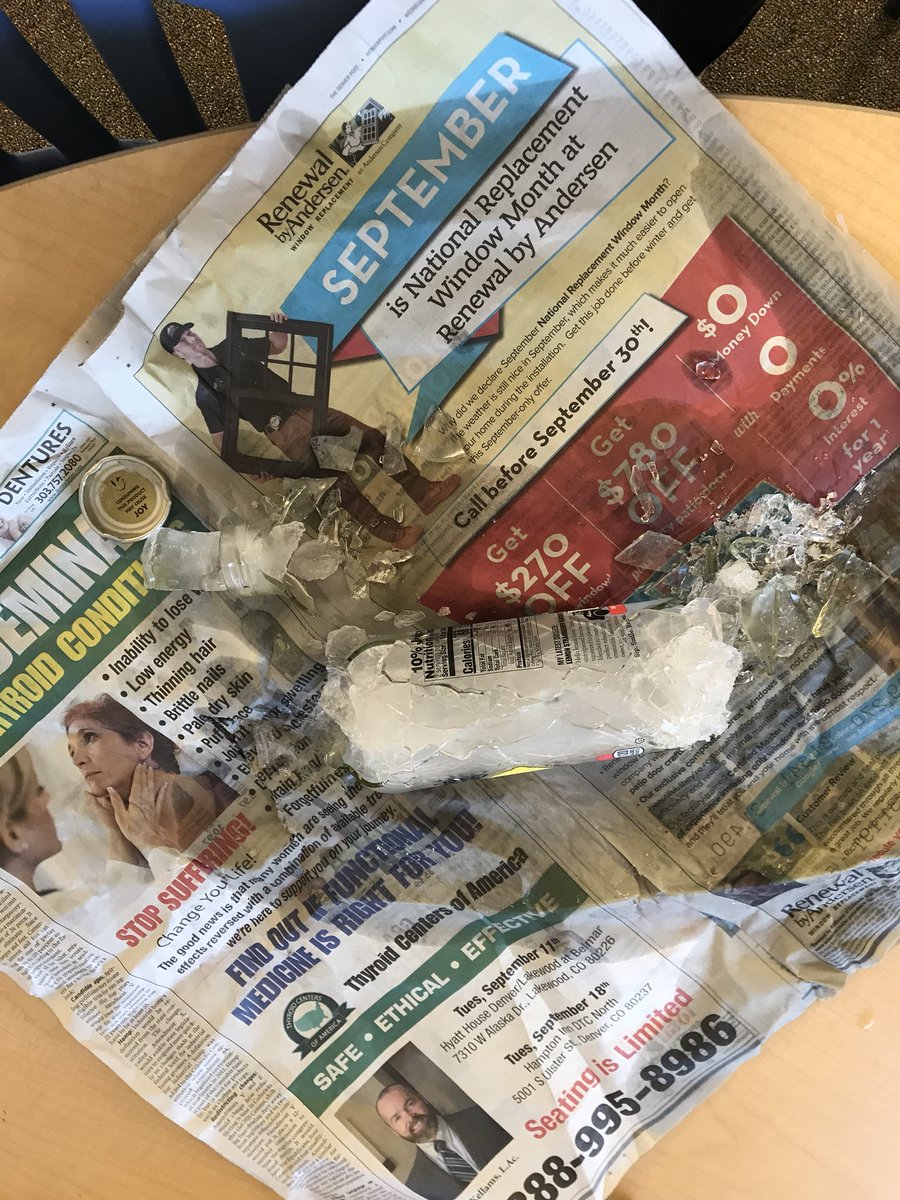 KimptonClass's tweet photo. How do big rocks break down into smaller rocks? Look what happens when water gets inside a rock, through cracks and such, then freezes #STOMPmve @MountainVistaES https://t.co/wbPUa4fMY6