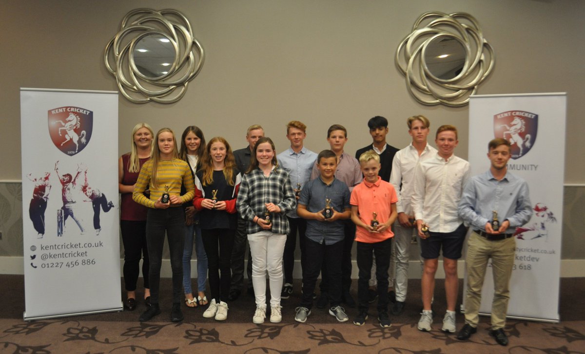 KentCricketDev's tweet photo. What a bunch. All of the winners of the 'Most Valuable Player' Award for 2018! https://t.co/0gb1Y8Y3i1