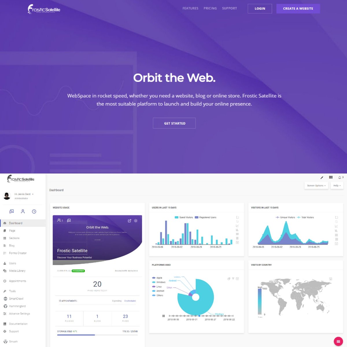 frostic_io's tweet image. WebSpace in rocket speed! Whether you need a website, blog or online store. Frostic Satellite is the most suitable platform to launch and build your online presence. Get Started Today! @ frosticsatellite.com

#frosticsatellite #onlinestore #website #blog #resturant #business