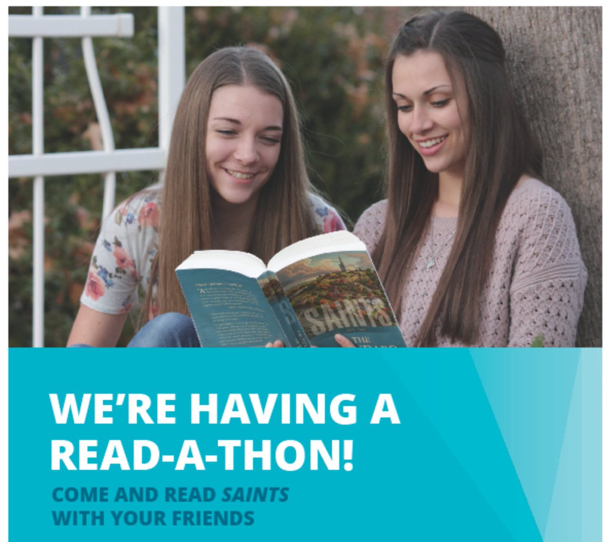 LDSInstituteCC's tweet photo. Saints Read-a-Thon tonight @ the Cedar City Institute! beginning at 11 PM Fun, treats, even breakfast at 1 AM. #saintsathon #instituteisforme #cedarcityldsinstitute https://t.co/AxtzGxh2C2