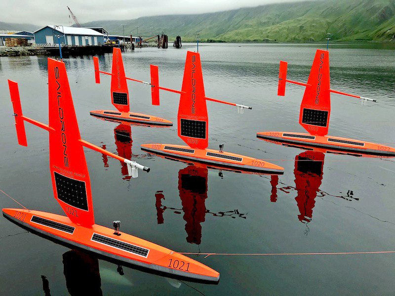 OceanWatch_OZ's tweet image. The changing face of ocean monitoring - saildrones bit.ly/2oOVoje #saildrones #oceanmonitoring #unmannedvehicles @noaaocean