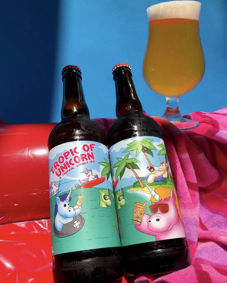 tumanstap's tweet photo. Now on draft: @PipeworksBrewin Tropic of Unicorn, a collab w/ @ColdFireBrewing. This tropical double IPA was brewed w/ soursop, guava and passion fruit and clocks in at 8.5% ABV. Cheers! #chicagobeers #illinoisbeers #illinoiscraftbeers #coldfirebrewing (photo: #pipeworksbrewing https://t.co/zHIfrG7hPE