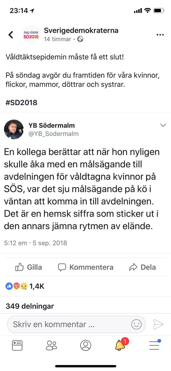 YB_Sodermalm's tweet photo. Jag ogillar att bli ett politiskt slagträ. Det finns inget partipolitiskt i min tweet. Jag är inte tillfrågad om detta. Mitt goda namn utnyttjas. Men vad värre är, dessa sju kvinnor, som ingen vet något om, utnyttjas igen. Skamligt! https://t.co/7nAUqoEqfX