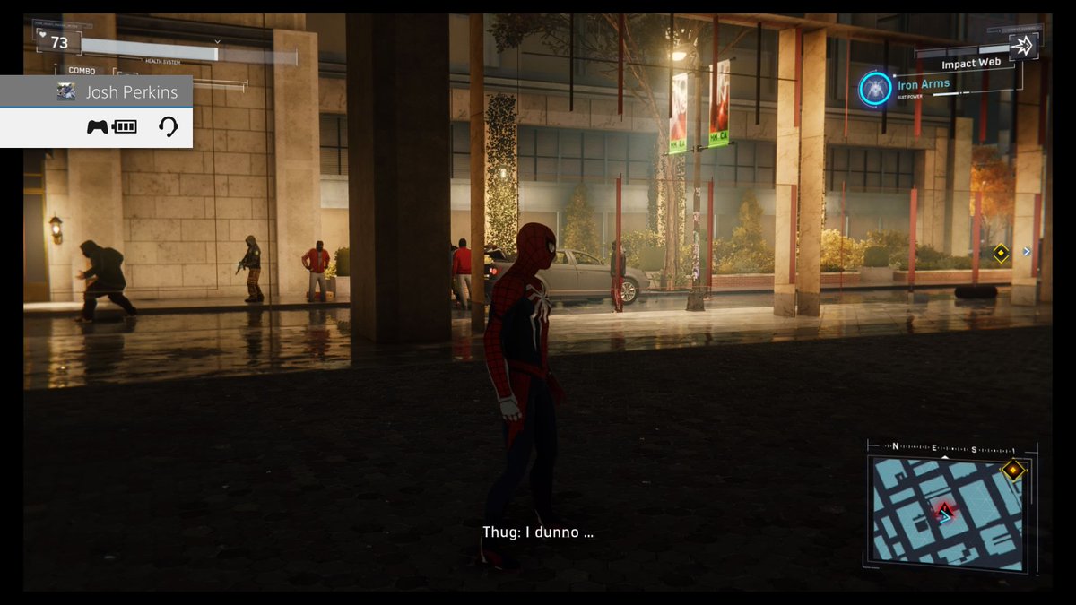 SuperMegaJosh's tweet photo. Spiderman's biggest enemy.....Being stuck inside a building #PS4share https://t.co/CzDX8OL1aX