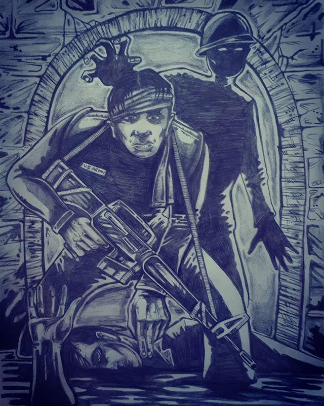 mattonorman's tweet photo. Rise of the Saigon Dead. Part 4. Something rotten down in the sewers is rising again. #illustration #art #artistsoninstagram #pencilart #zombieart #zombie #zombieapocalypse #zombiekill #pencildrawing #pencilsketch #comicbooks #charachterdesign #vietnamwa… https://t.co/u1Okbad0En https://t.co/2gFIceiixm