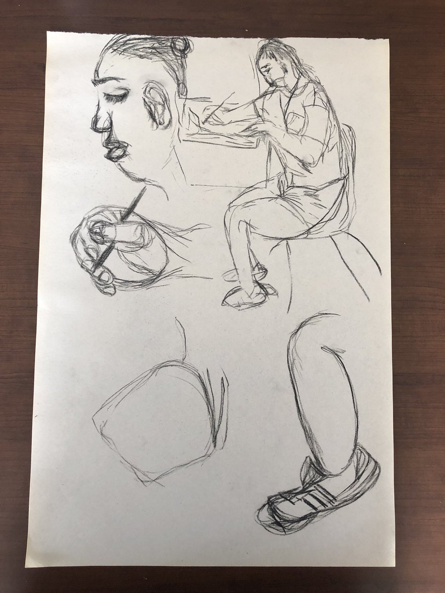EdoesArt's tweet photo. Some #100facesproject work with some other charcoal work from today https://t.co/4gGUYZCMYK