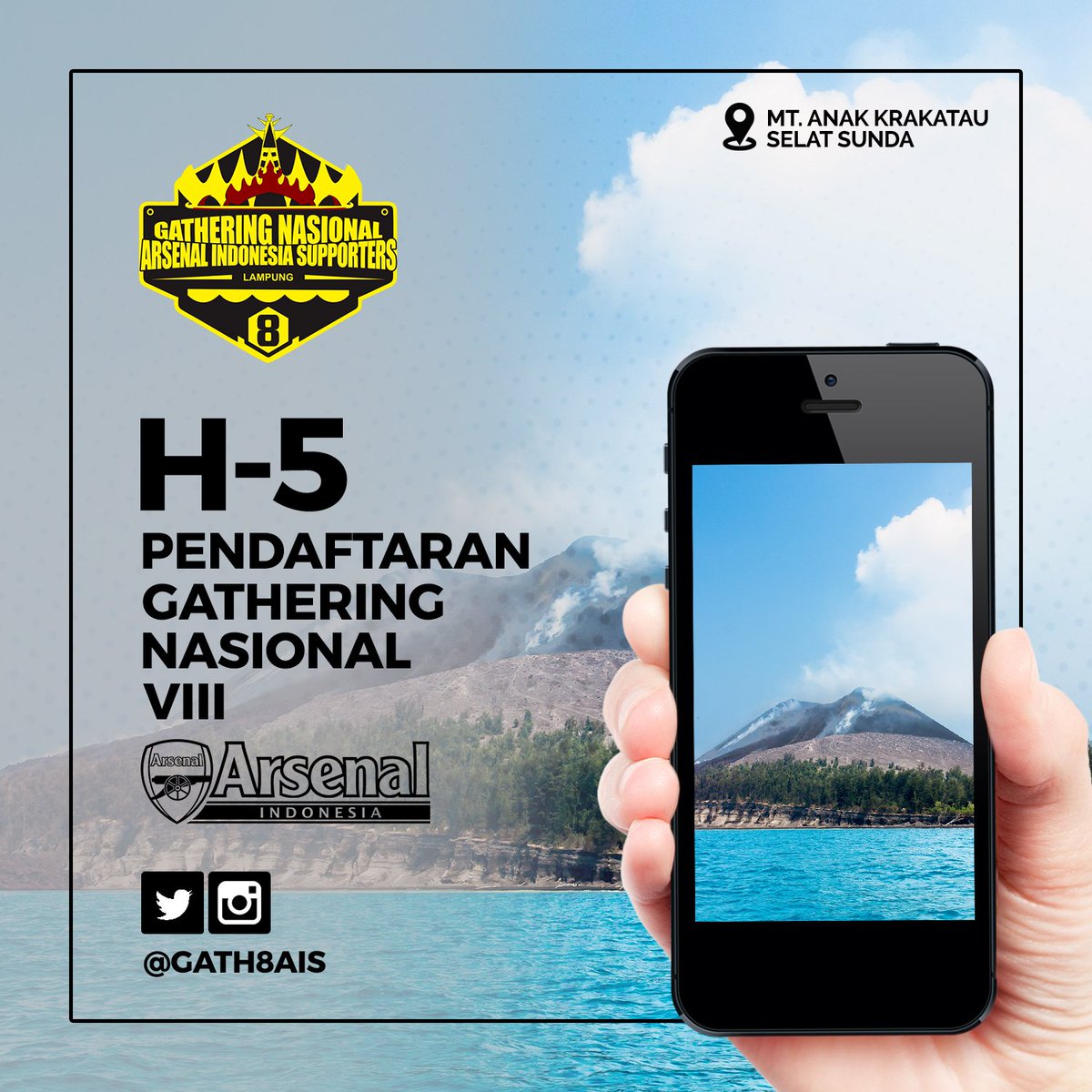 Gath8AIS's tweet photo. H-5 Penutupan pendaftaran #Gathnas8AIS yg akan di selenggarakan di Kota Bandar Lampung. Bagi temen² yg ingin daftar silakan hubungin Regional di sekitarmu. Cek regional di sekitarmu : https://t.co/adbQrEXs3I  #VisitLampung #Lampung #Gathnas8AIS https://t.co/artZmXc9kG
