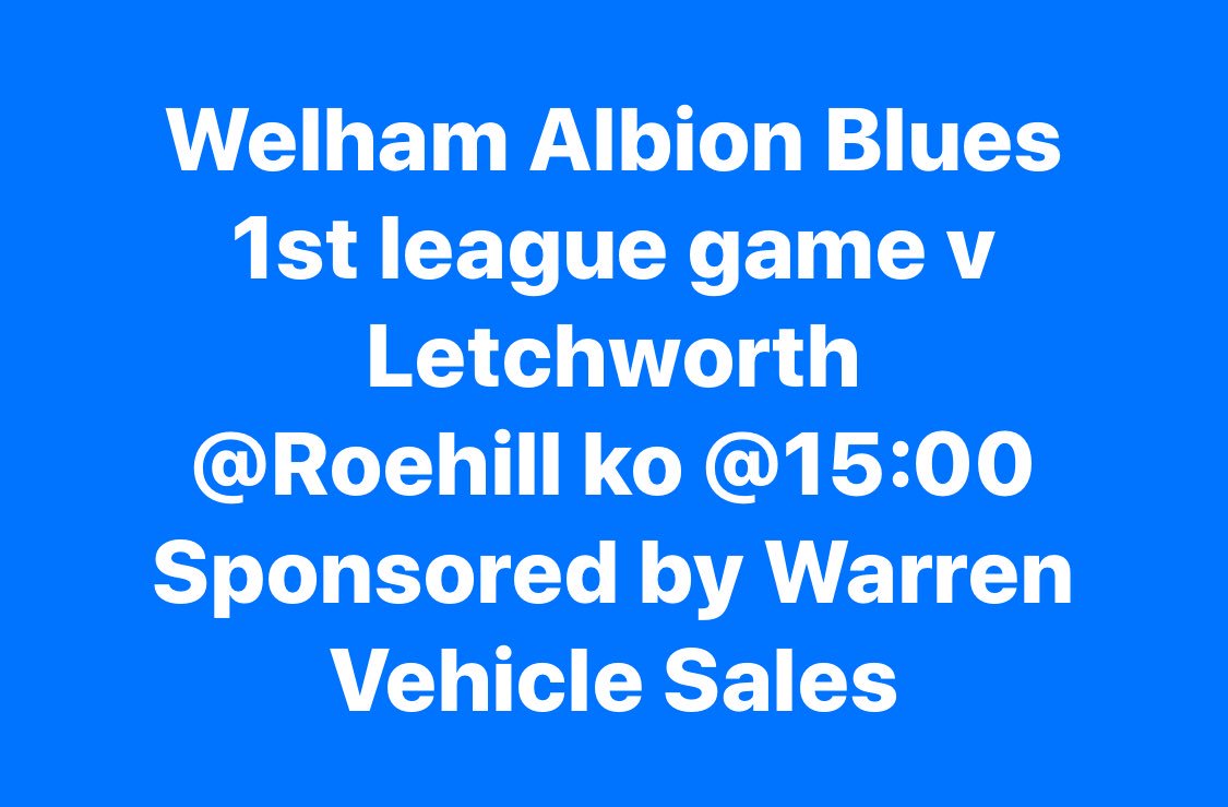 Welham Albion Fc Blues (@fcwelham) on Twitter photo 