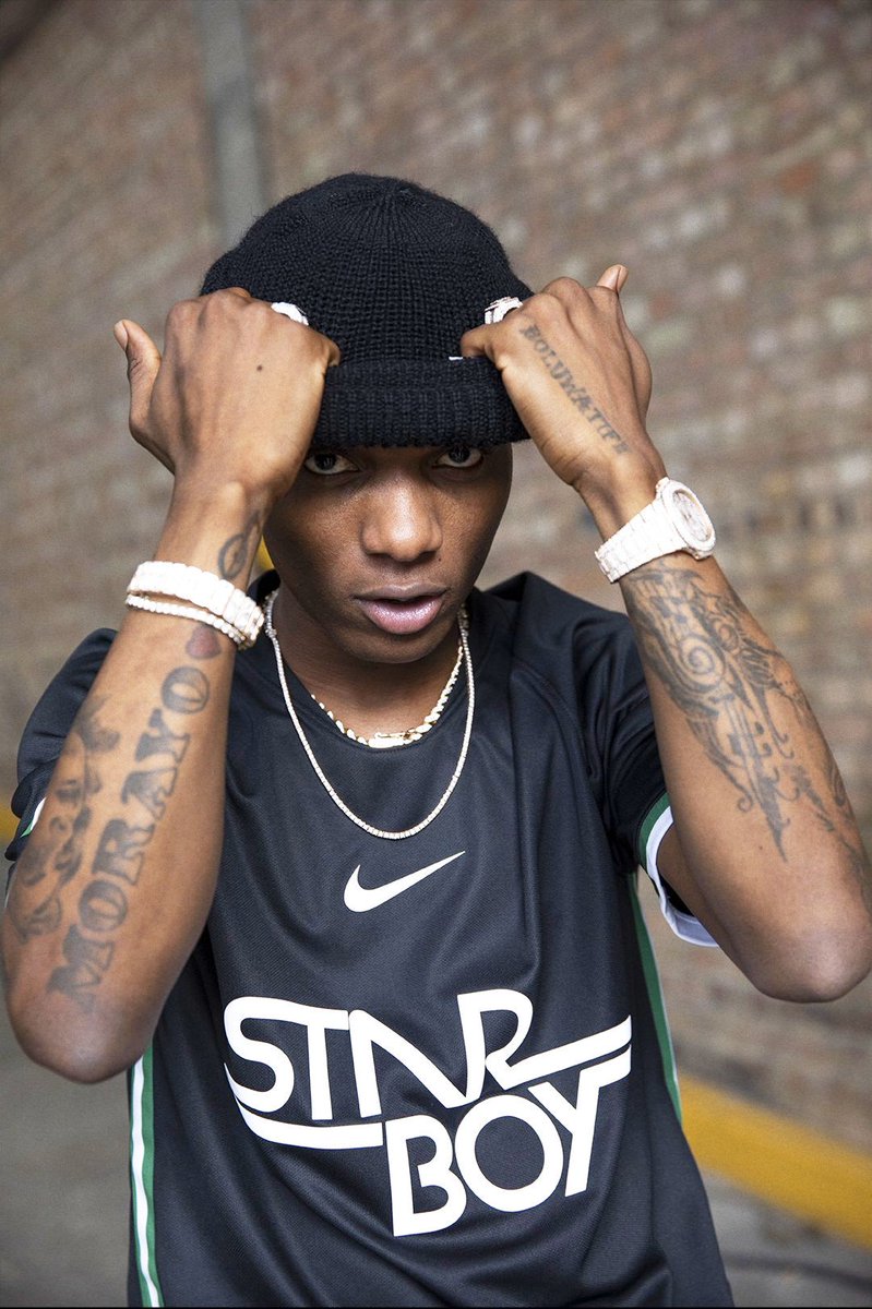 AfricaFactsZone's tweet photo. Wizkid is the first Artist to have a soccer jersey line in the world. https://t.co/UWCMLMSqRI