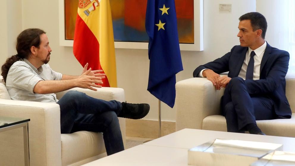 SPAINNEWS2's tweet photo. Pablo Iglesias says that he sees himself as a partner in government after agreeing on a raft of far-reaching measures on housing, taxes and education https://t.co/MYWnKTOz3N