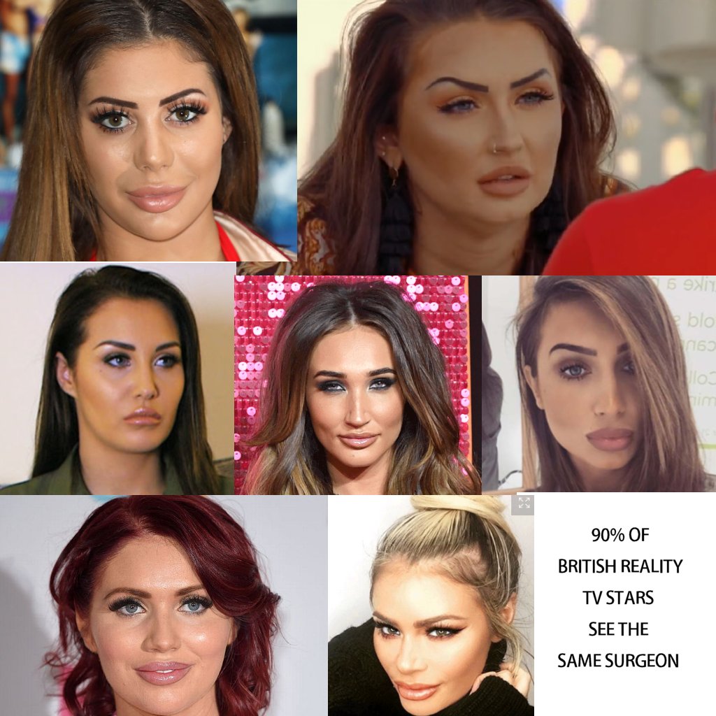 Oh damn. #LaurenGoodger #ChloeFerry #AmyChilds #Tayler #MeganMckenna #ChloeSims #ChloeGoodman all have the same surgeon. #plasticfree #LoveIsland #towie #GeordieShore girls meld into one.