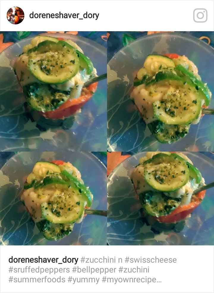 DoreneShaver's tweet photo. More #summer n #fallfoods #myown #recipes #stuffed #zucinni n #mozerella #bellpeppers n #bellpepper n #summerquash #pizza also #squashspaghetti n #steamed #veggies #umm #so #good https://t.co/H2IRBdjWkZ