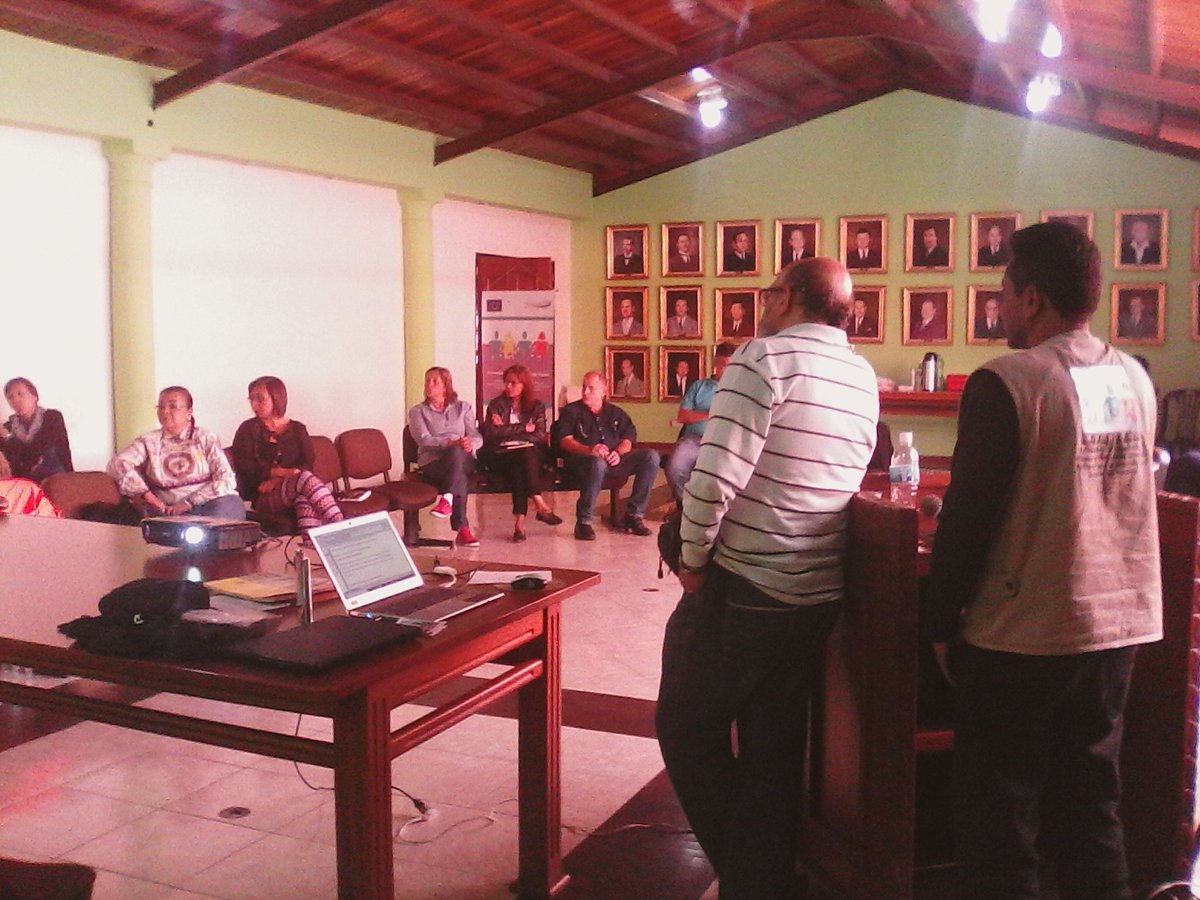 cesappreviene's tweet photo. #7Sep culminada la jornada de fortalecimiento del Gabinete Municipal para la Gestión Integral de Riesgo del mpio. Libertador de Mérida. Alcalde Alcides Monsalve comprometido con el Proyecto y a replicar la experiencia. @CESAP_AC @MeridaPreviene https://t.co/gvE780HhjS