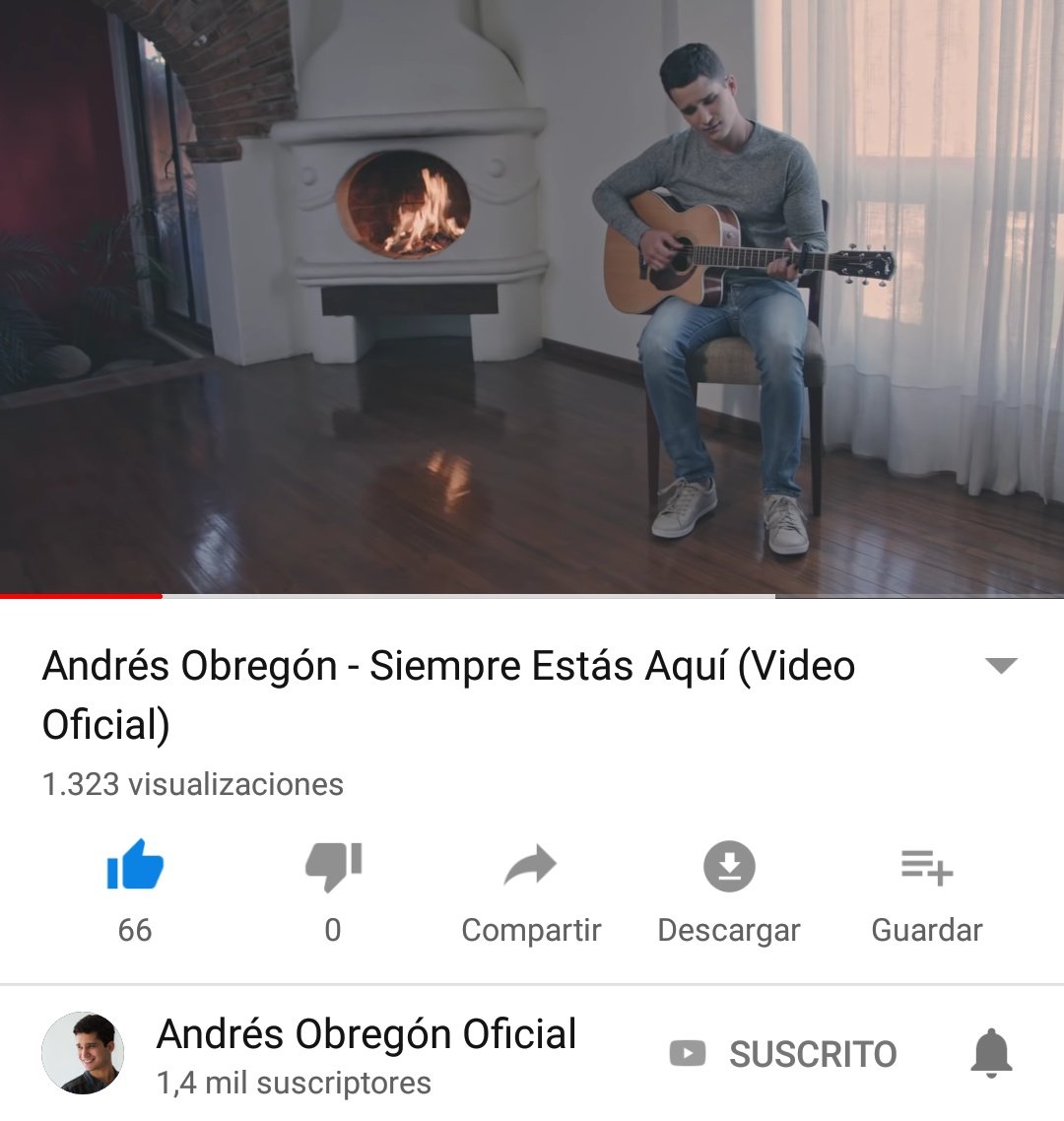 ¡Felicidades por tu nuevo sencillo <a href="/andresobregon_/">Andrés Obregón</a>! Siempre nos haces llorar con tus canciones.