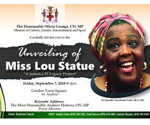 Watch live: The unveiling of Miss Lou's statute in Gordon Town, St. Andrew Jamaica  go-Jamaica.com/misslou/