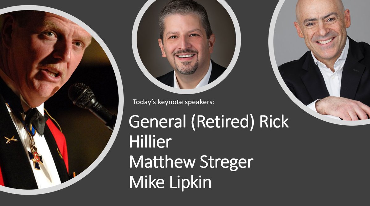 Thrilled to have General Rick HIllier, <a href="/mikelipkin/">Mike Lipkin</a> and <a href="/stregerlaw/">Matthew Streger</a> as our keynotes. It's going to be a good day! #OAPC18