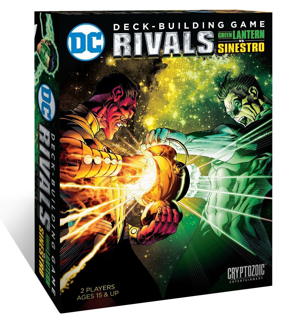 lanterncast's tweet photo. Listen up #GreenLantern fans. I own and play OFTEN the #DCdeckbuilding game. Well now @Cryptozoic is releasing the two-player Rivals box featuring GL vs Sinestro! TRUST ME, you’re going to enjoy this. So pre-order it NOW because I’m going to be talking about it A LOT on the show! https://t.co/1jvwzwQ0Eq