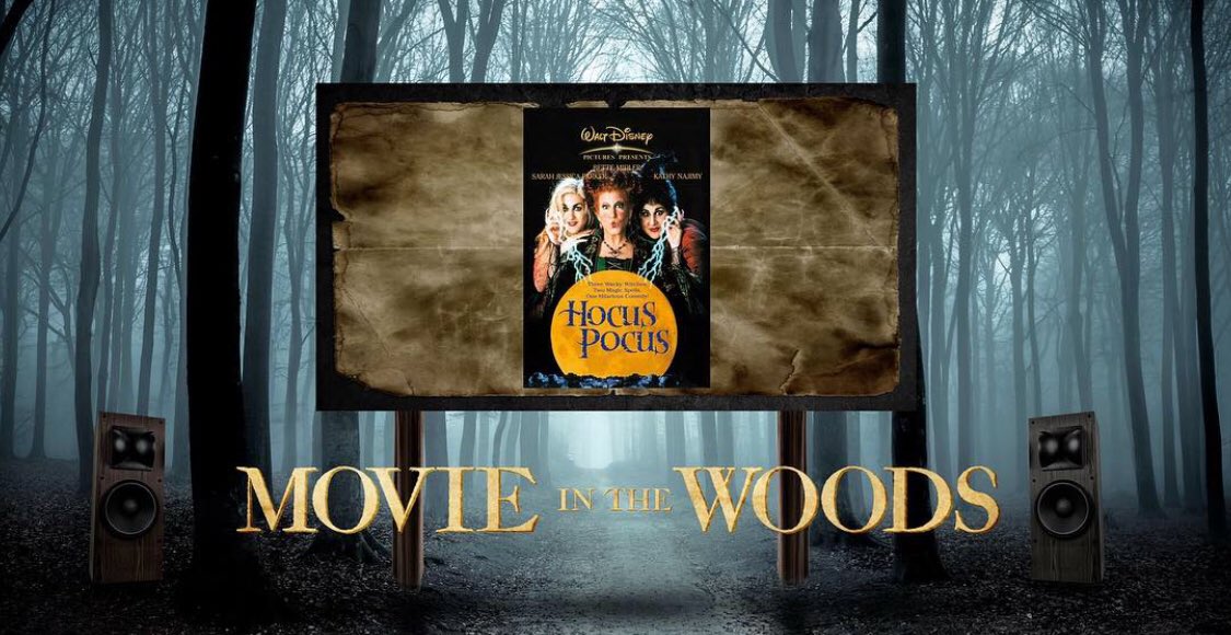 interactiveflic's tweet photo. WHO’S excited for our newest event, Movie in the Woods with this family friendly film, Hocus Pocus?! 🙋🏻‍♀️🙋‍♂️ https://t.co/lpwq21vJRa