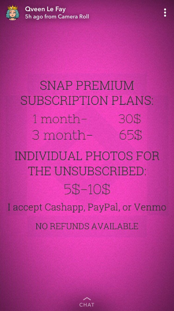 PRINCESSxoREBEL's tweet photo. Follow @qveenlefay on Instagram & Add her #premiumsnapchat for $5 off your first month’s subscription!! Price List Below. Ca$h App, PayPal & Venmo 😍
#premiumsnapchatgirl #snapchatcode #camgirls #rebelgang #rebelgirl #qveenrebel #princessrebel #snapchatus https://t.co/Fdr4zgdD0m