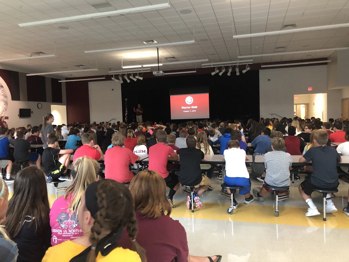 Warrior Walk Kick Off Meeting! <a href="/LJHSWarriors/">Lebanon Junior High School</a> <a href="/LebanonJH_PTO/">LebanonJH_PTO</a> <a href="/The_Mr_Dalton/">Brian Dalton</a>