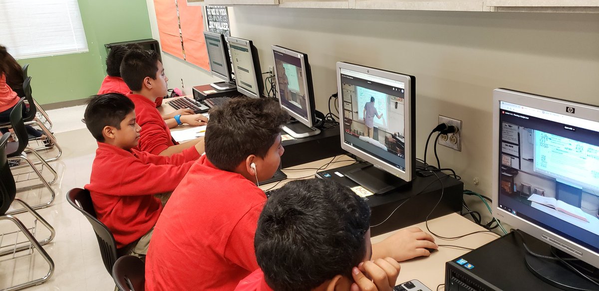 engineergomezjr's tweet photo. Math students taking advantage of technology and Google Classroom watching a video of a previous lesson to reteach themselves, they can pause and watch as many times as they want.
#hartmanCHAMPS2018 https://t.co/zZG1my7E3C