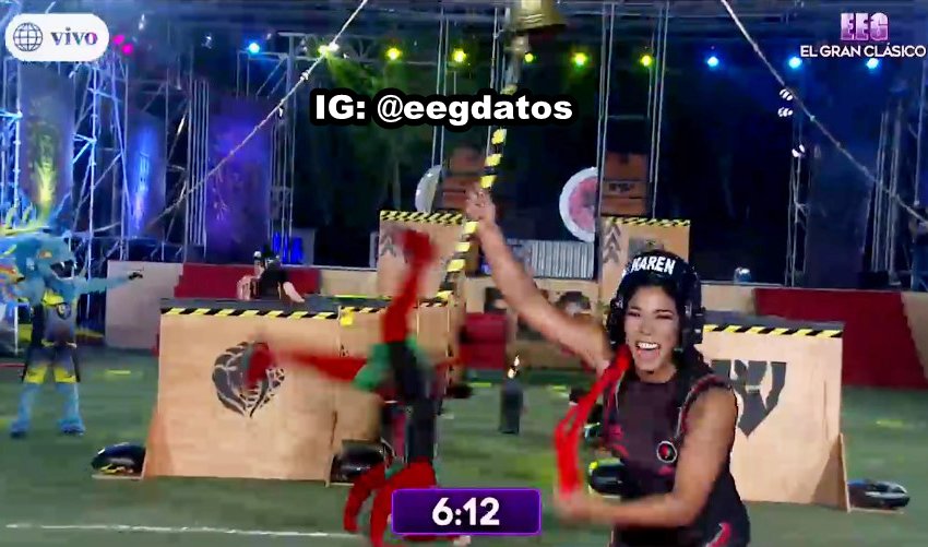 OT2025Club's tweet photo. !!LA SABROSURA!! @KarenDejoY derrota a Rosangela y le da el punto a los  RETADORES #HistóricosYOriginalesEnEEG ❤💚💪🏼 @estoesguerra_tv https://t.co/BAFgUsbXRP