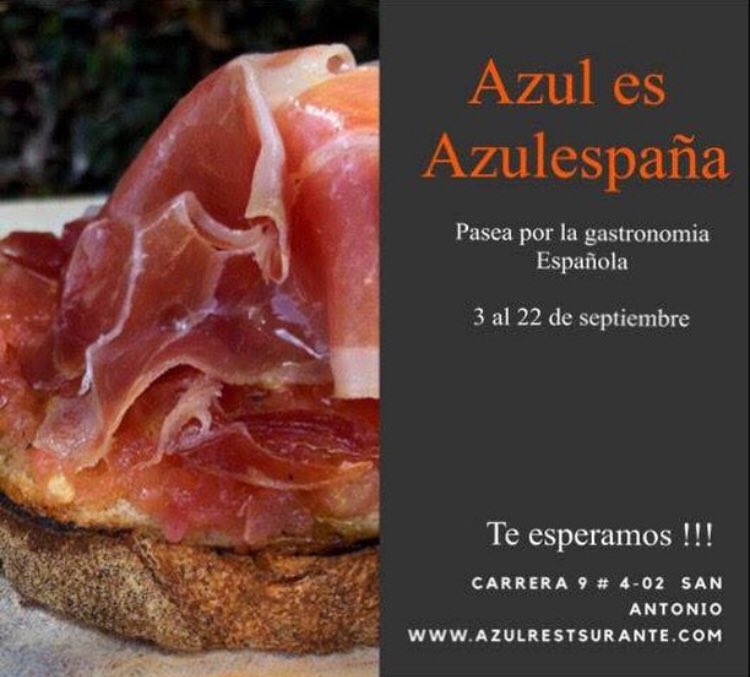 RestauranteAzul's tweet photo. @RestauranteAzul azulrestauranteesespaña https://t.co/86mbFB3fOA