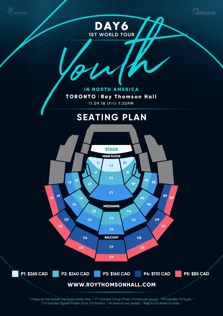 Roy Thomson Hall Seating Chart Detailed