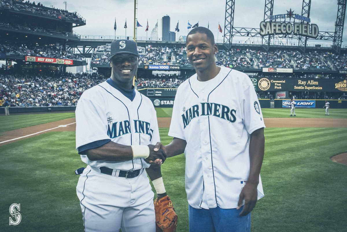 Mariners's tweet photo. Congratulations Ray Allen on heading into the Hall of Fame!

Forever an all-time great in Seattle. 🏀 https://t.co/O8Z7NoeOQr