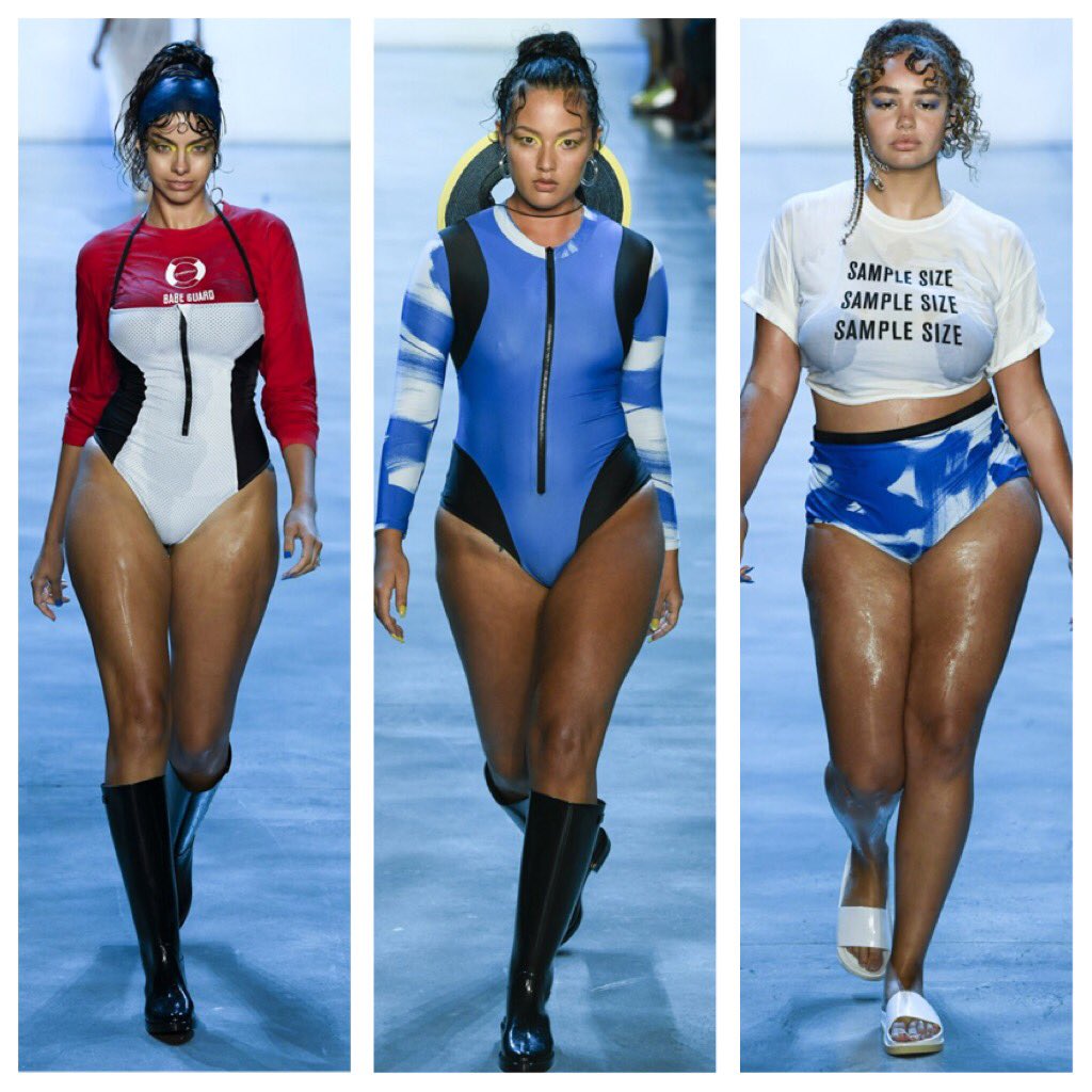 EstrellaFReport's tweet photo. Chromat always has Plus Size models on their show.๐๐๐ representation matters, love the diversity! @chromat #nyfw #chromat #psmodels #diversity #representation #estrellafashionreport #fashionweek #ss19 https://t.co/IHCaTXkVtH
