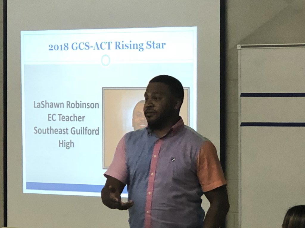 GCSACT's tweet photo. Thank you Shannon and LaShawn for giving Cohorts 25 &amp; 26 “Words  of Wisdom” at Orientation last night as they start their journey in GCS-ACT. https://t.co/eXq6ADn4oG