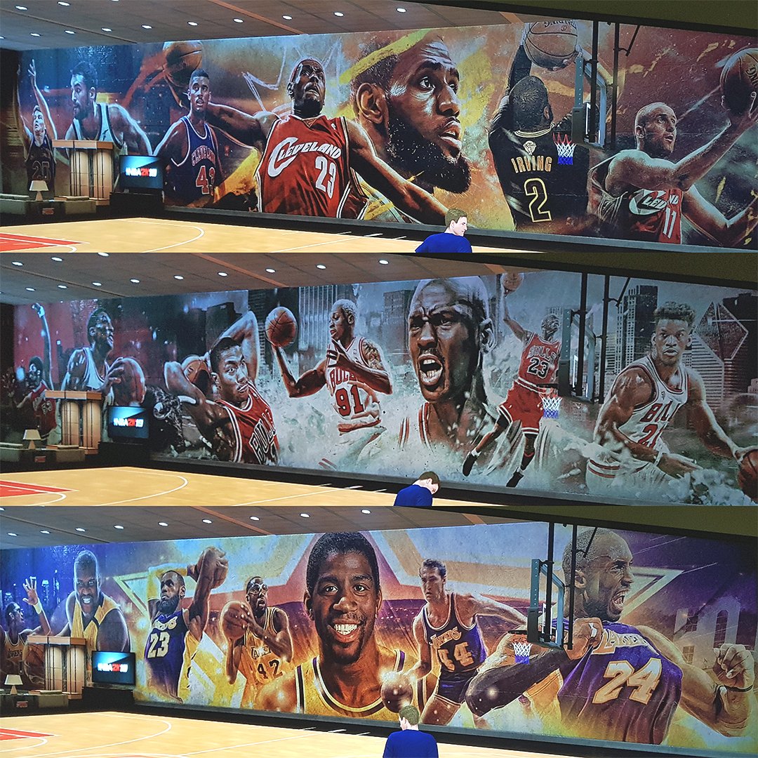 Lee Ols3n Here S A Look At Some Of The Updated Mycourt Murals I Created For Nba2k19 Which Is Your Favorite 2kday Videogames Digitalart T Co Detoyxopfm Twitter